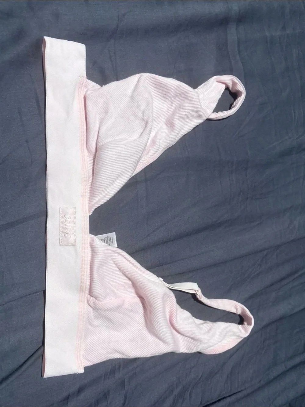 Skims Light Pink Ribbed Bralette - Picture 1 of 4